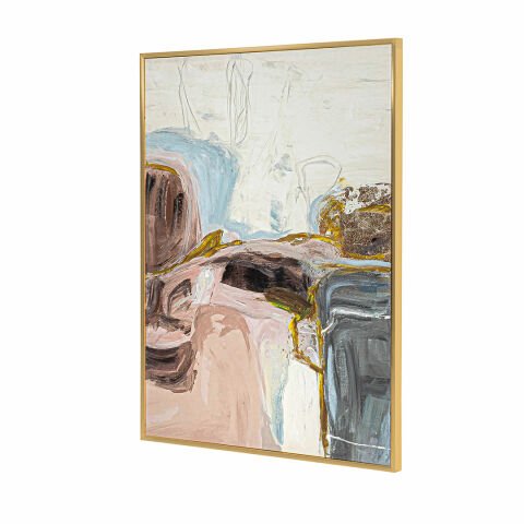 GRACE TABLO SOFT PINK 100*150 - GOLD