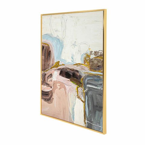 GRACE TABLO SOFT PINK 100*150 - GOLD