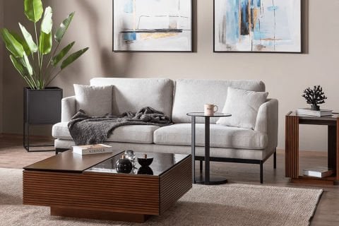 PEARL KOLTUK ÜÇLÜ - GRİ