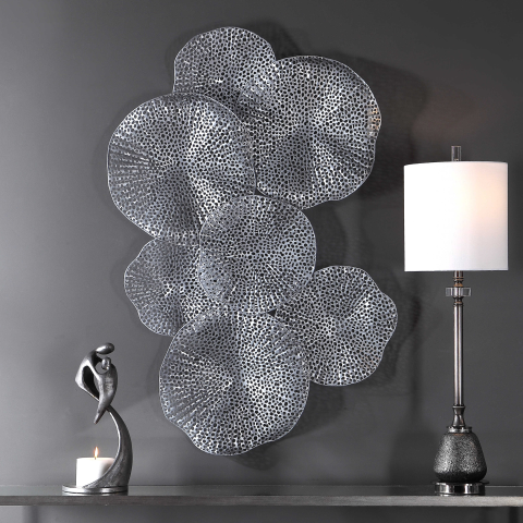 RIPLEY METAL WALL ART PEWTER