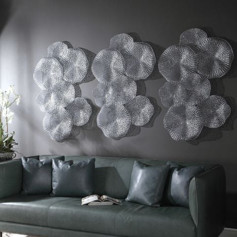 RIPLEY METAL WALL ART PEWTER