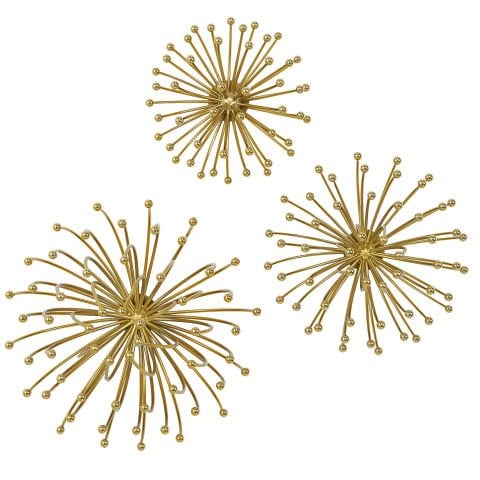 AGA METAL WALL DECOR S/3