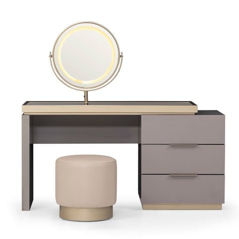 LAPIS ŞİFONYER KOYU VİZON - AYNALI