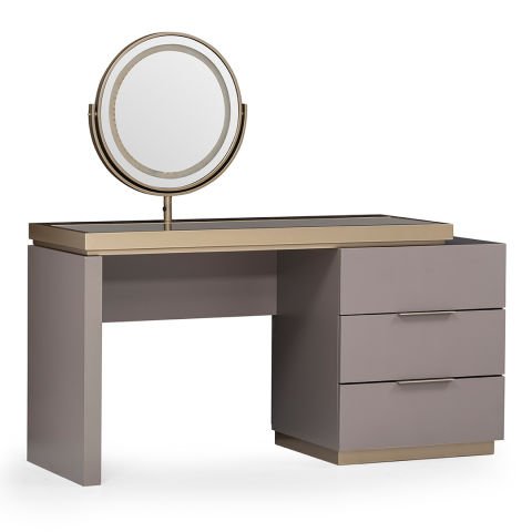 LAPIS ŞİFONYER KOYU VİZON - AYNALI