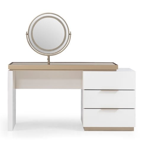 LAPIS ŞİFONYER İNCİ BEYAZI - AYNALI