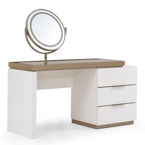 LAPIS ŞİFONYER İNCİ BEYAZI - AYNALI