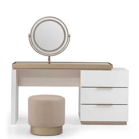 LAPIS ŞİFONYER İNCİ BEYAZI - AYNALI