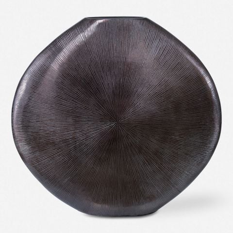 GRETCHEN VASE BLACK NICKEL