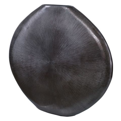 GRETCHEN VASE BLACK NICKEL
