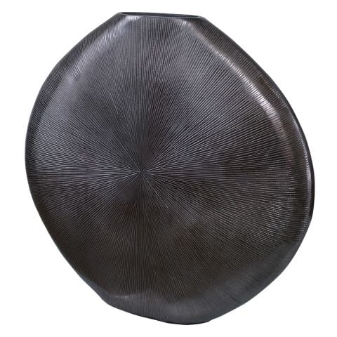 GRETCHEN VASE BLACK NICKEL
