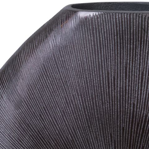 GRETCHEN VASE BLACK NICKEL