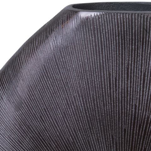 GRETCHEN VASE BLACK NICKEL