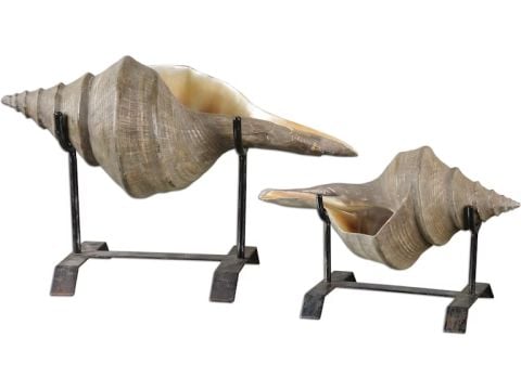 CONCH SHELL SCULPTURE S/2