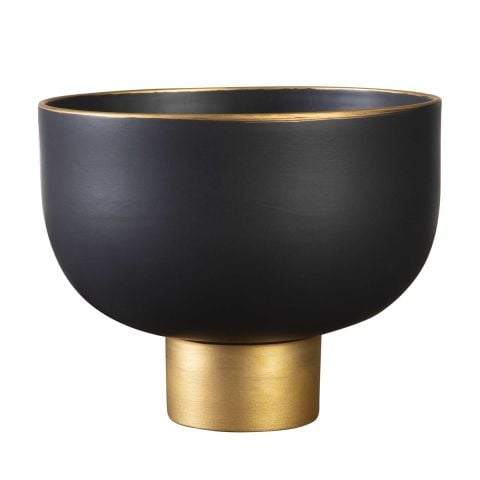 OFFERING BOWLS BLACK S/2