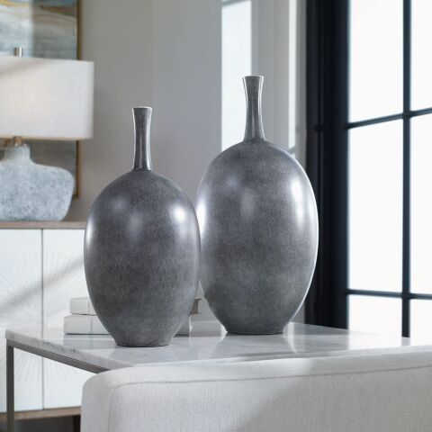 RIORDAN VASES S/2