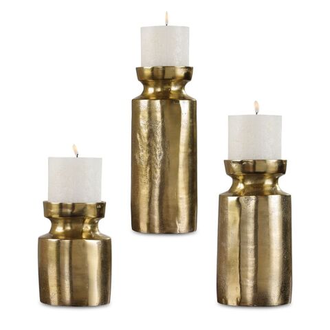 Amina Candle Holders, S/3