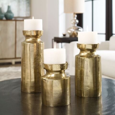 Amina Candle Holders, S/3