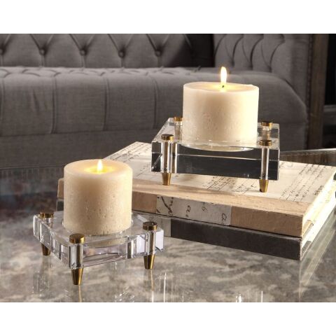 Claire Candle Holders, S/2