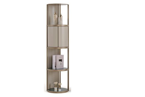 LUNARA KİTAPLIK (TURKUAZ KAPLAMA) (177CM)