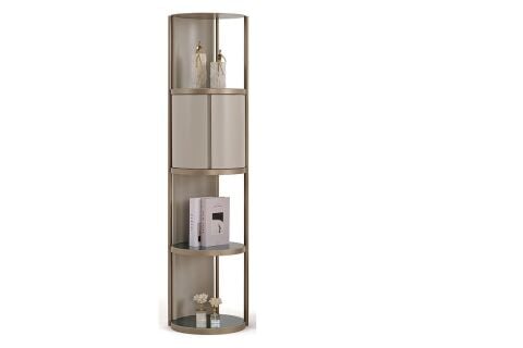 LUNARA KİTAPLIK (TURKUAZ KAPLAMA) (133CM)