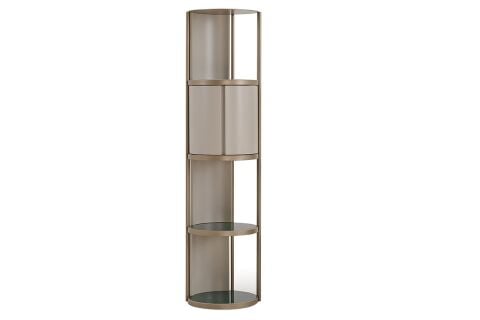 LUNARA KİTAPLIK (TURKUAZ KAPLAMA) (133CM)