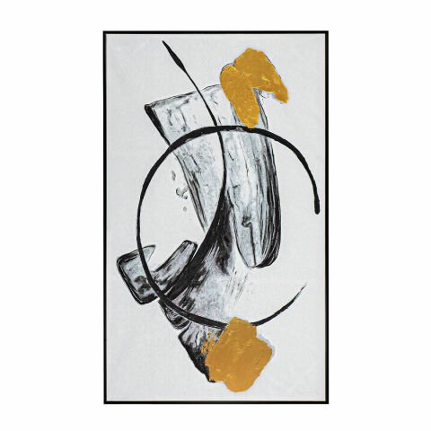 URBAN TABLO BLACK & WHITE 100*150 - SİYAH
