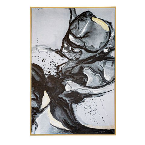 TIMELESS TABLO BLACK 120*200 - GOLD