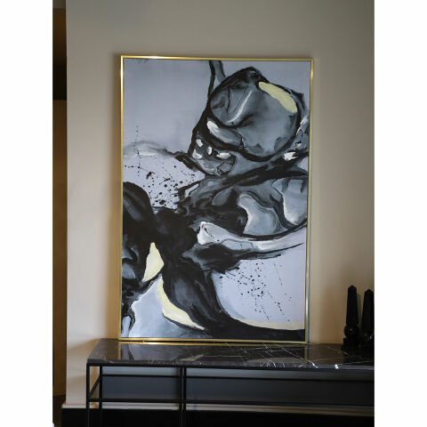 TIMELESS TABLO BLACK 90*120 - GOLD