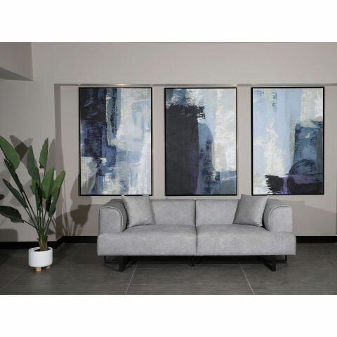 TIMELESS 3'LÜ TABLO BLUE SİYAH - 60*90
